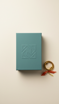 Luxury Matte Teal Gift Box with Embossed Logo