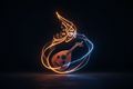 Futuristic Neon Oud Calligraphy